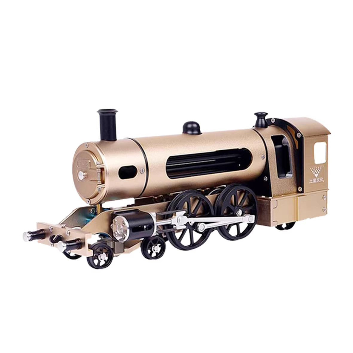 Engine Steam Train Model With Pathway Full Aluminum Alloy Model Kits