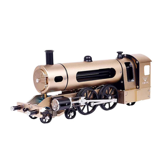 Engine Steam Train Model With Pathway Full Aluminum Alloy Model Kits