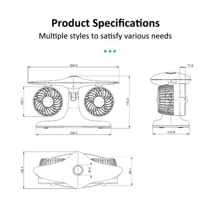 Creative Jetfan Desktop Fan – J2 Pro Max 2nd Gen | 8000mAh Battery | Ultra-long Endurance