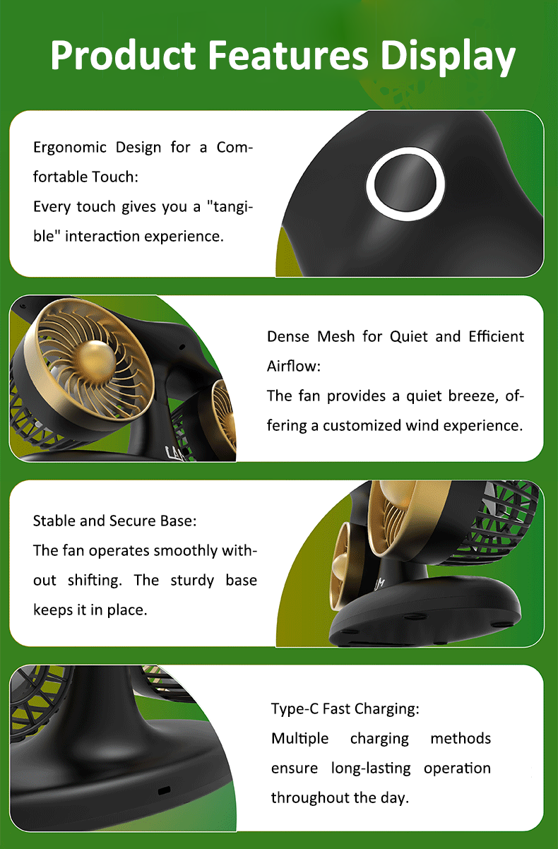 Creative Jetfan Desktop Fan – J2 Pro Max 2nd Gen | 8000mAh Battery | Ultra-long Endurance