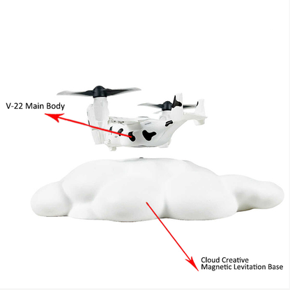 Creative Magnetic Floating Fish Hawk V-22 Tabletop Accessory